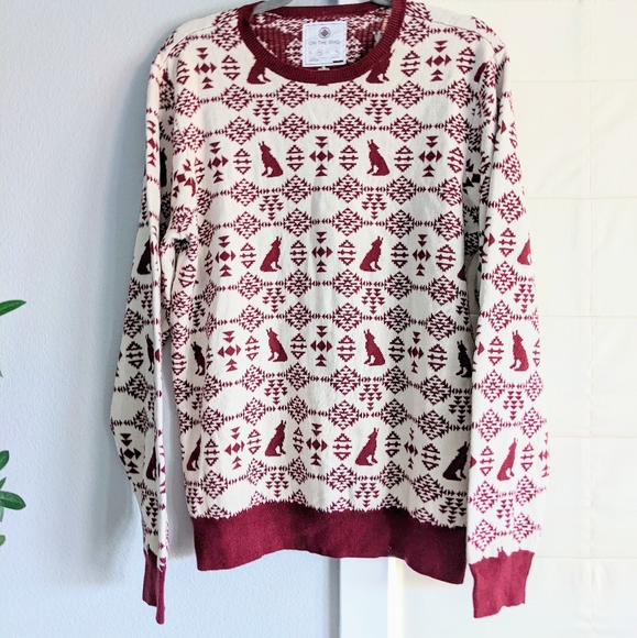 on the byas Other - Men's On the Byas Howling Wolf Sweater